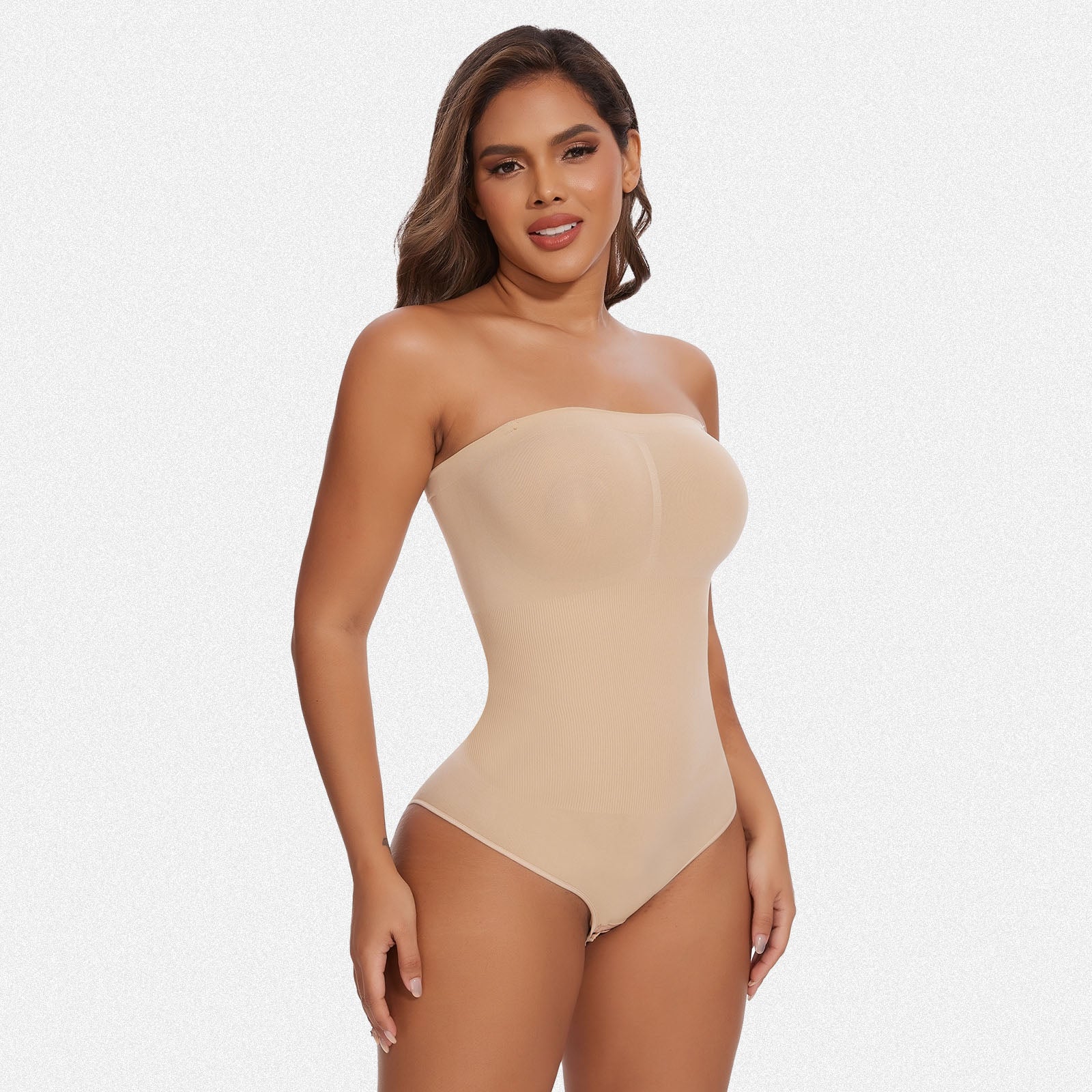 Shaperin Seamless Strapless Shapewear Bodysuit