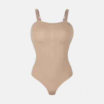 Shaperin Seamless Strapless Shapewear Bodysuit Thong