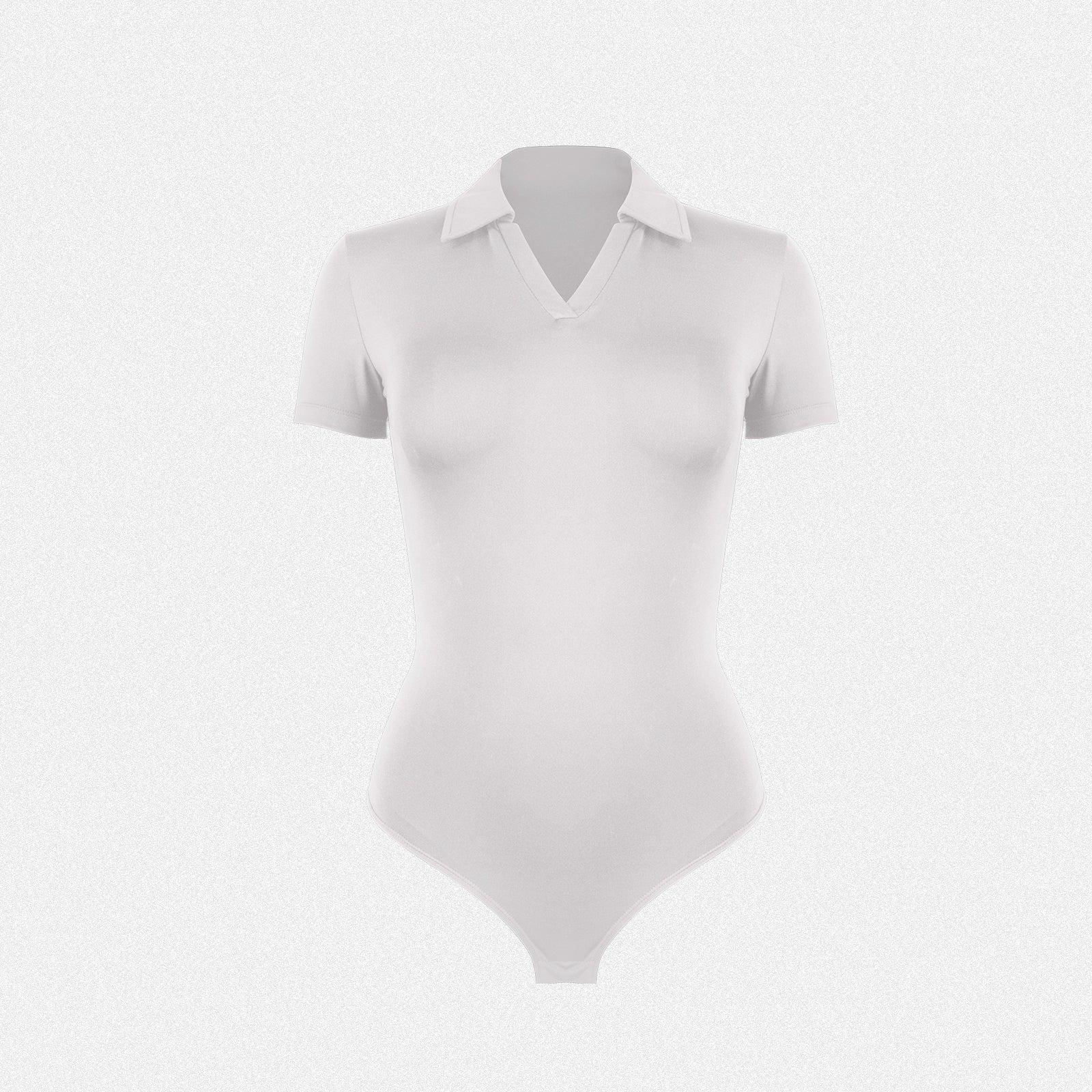 Shaperin V Neck Polo T-shirt Bodysuit Tops