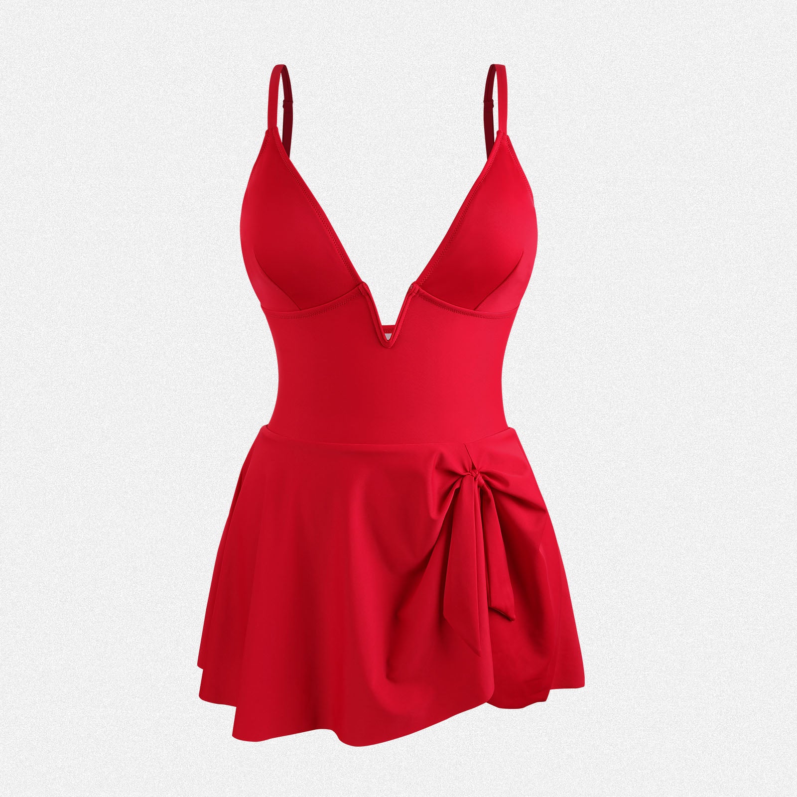 Shaperin Deep V Neck One Piece Swimsuits Tummy Control Swimwear