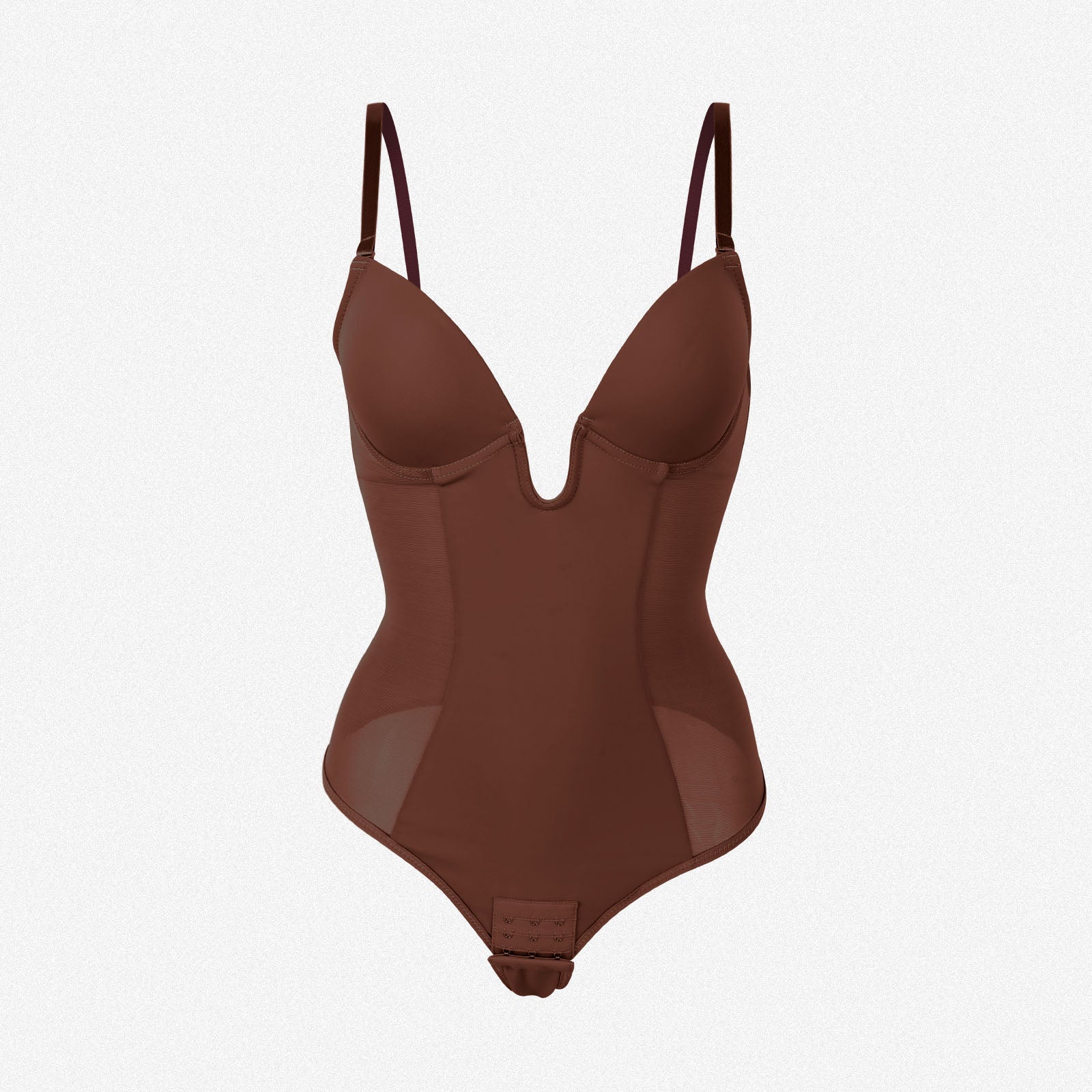 Shaperin Backless U Plunge Thong Shapewear Bodysuit