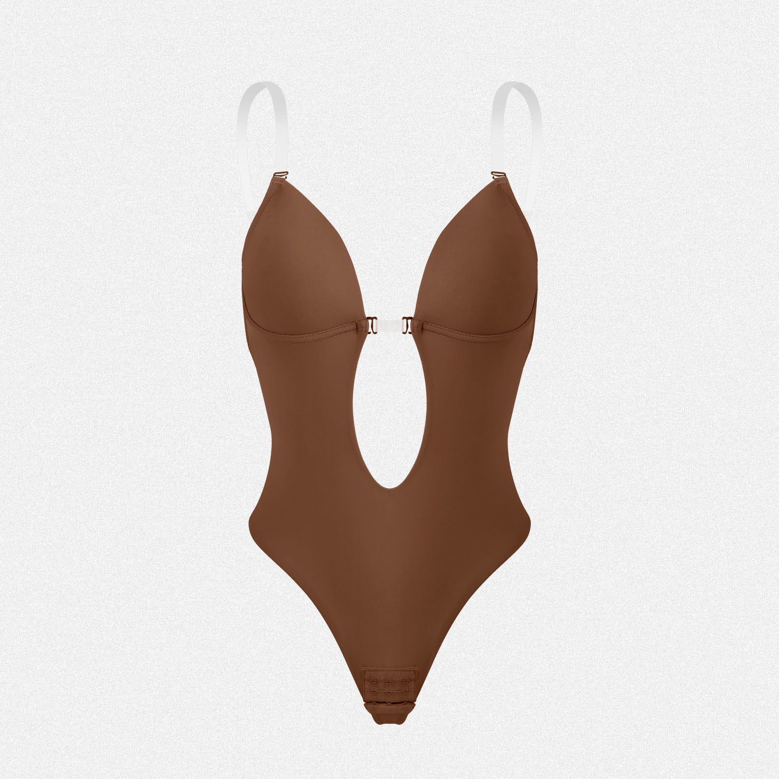 Shaperin Deep V Seamless Thong Backless Bodysuit