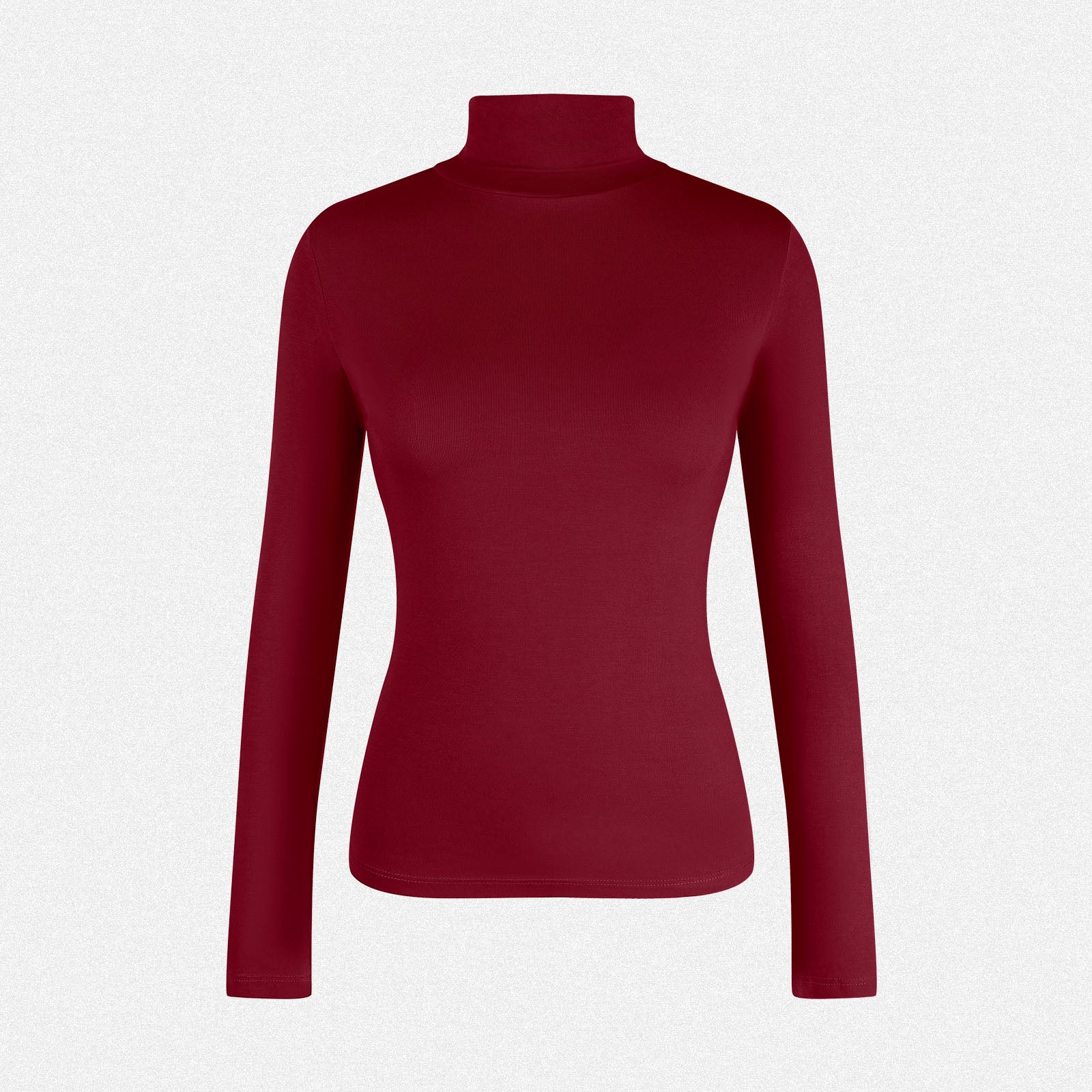 Shaperin Long Sleeve Turtleneck Tops Slim Pullover Shirts