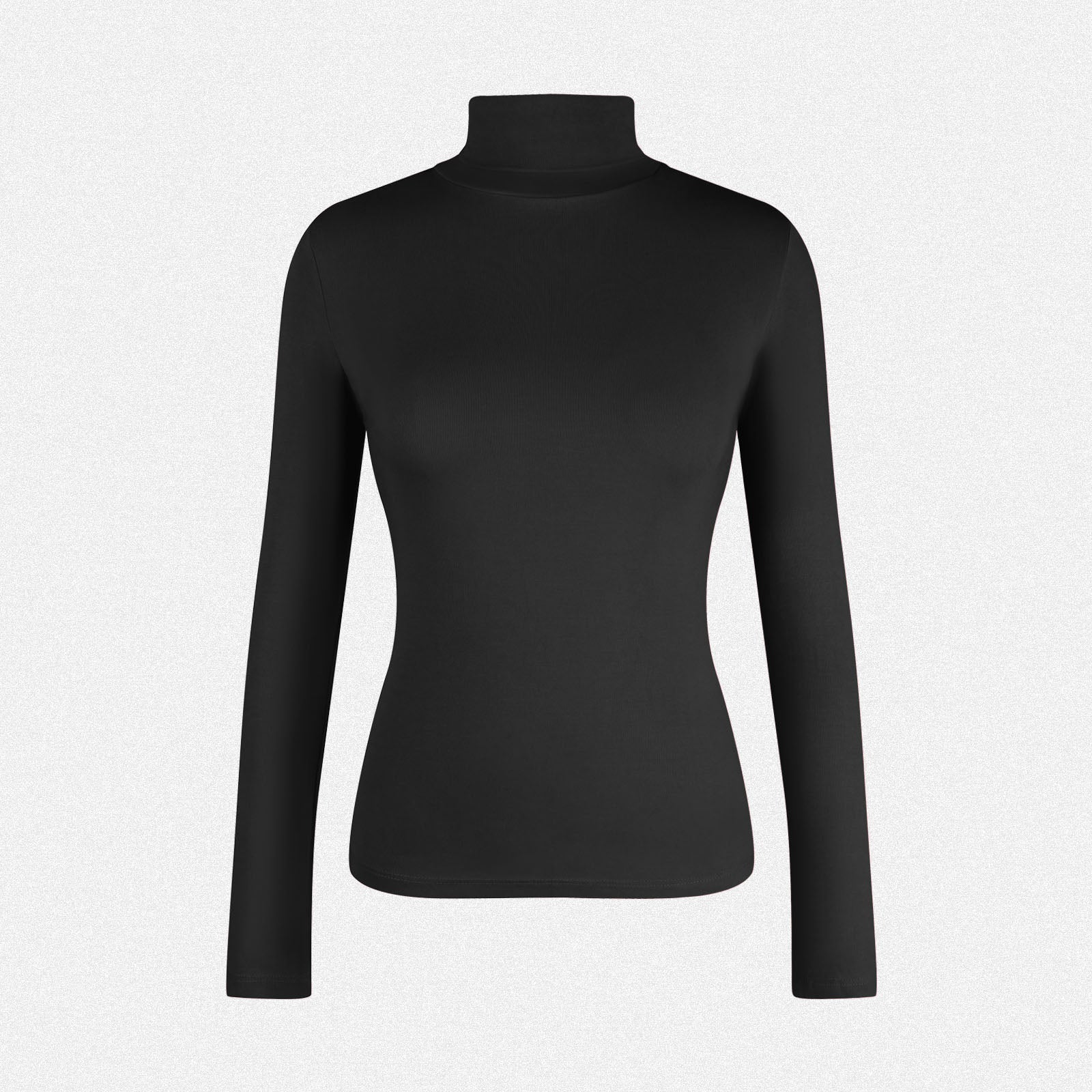 Shaperin Long Sleeve Turtleneck Tops Slim Pullover Shirts