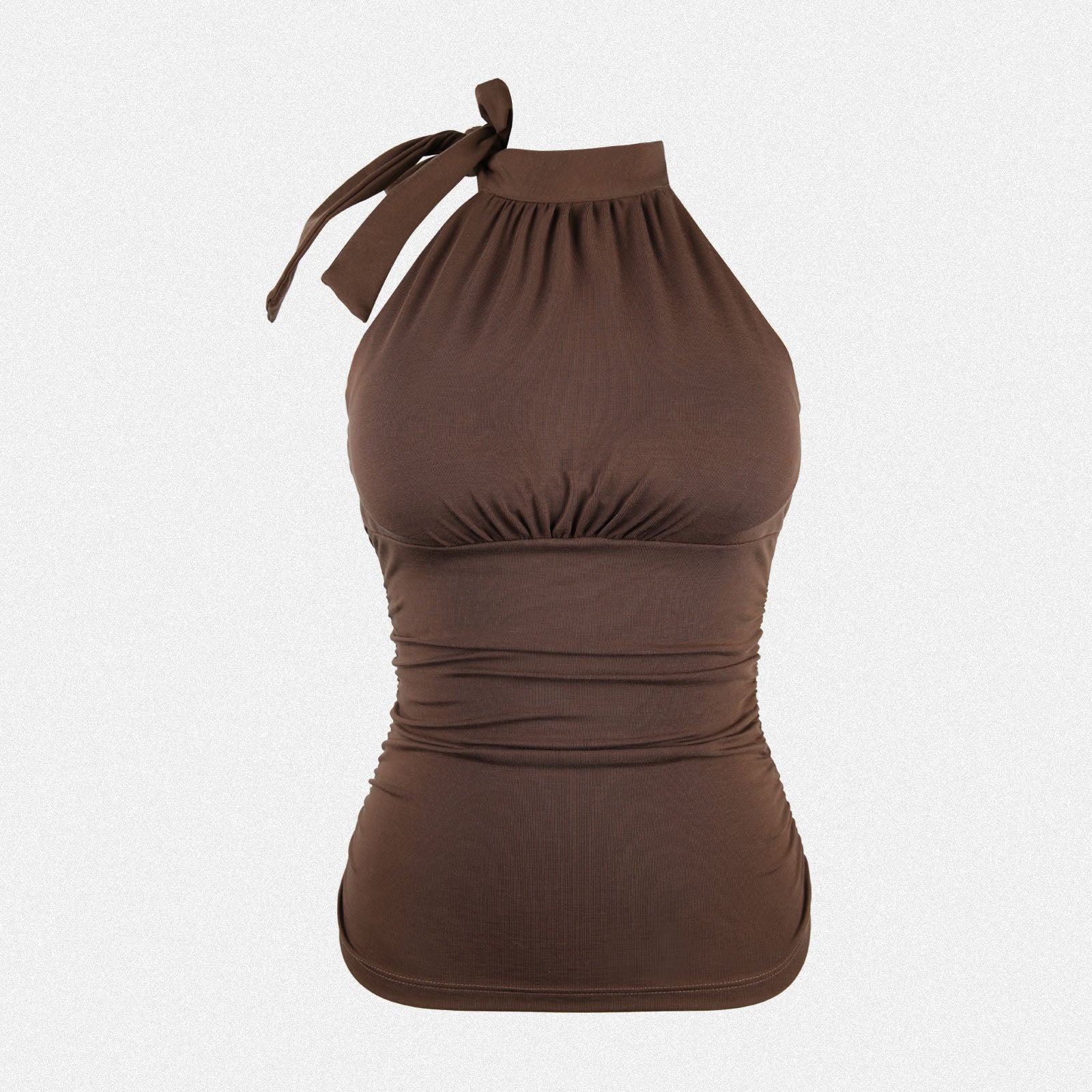 Shaperin Ruched Y2K Tank Top Built-In Bra Cami Top for Women