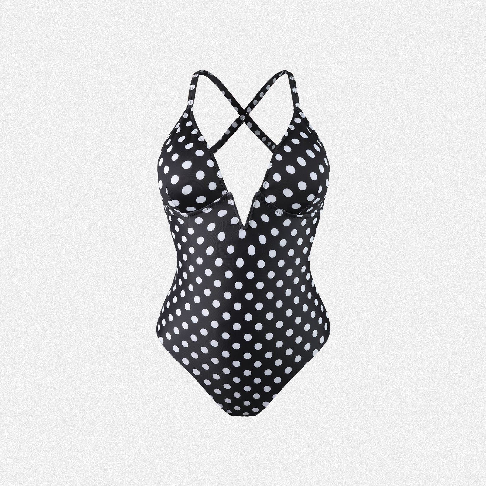 Shaperin Tummy Control Deep V Neck Shapewear Swimsuit