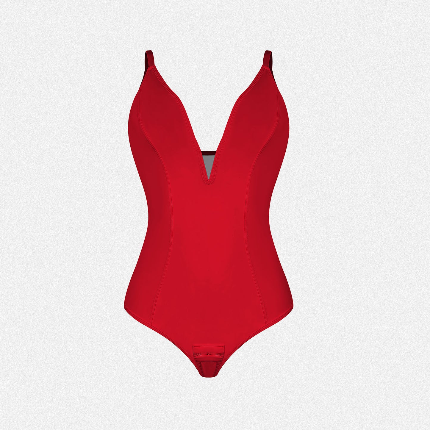 Shaperin Shapewear Bodysuit Deep V Neck Thong