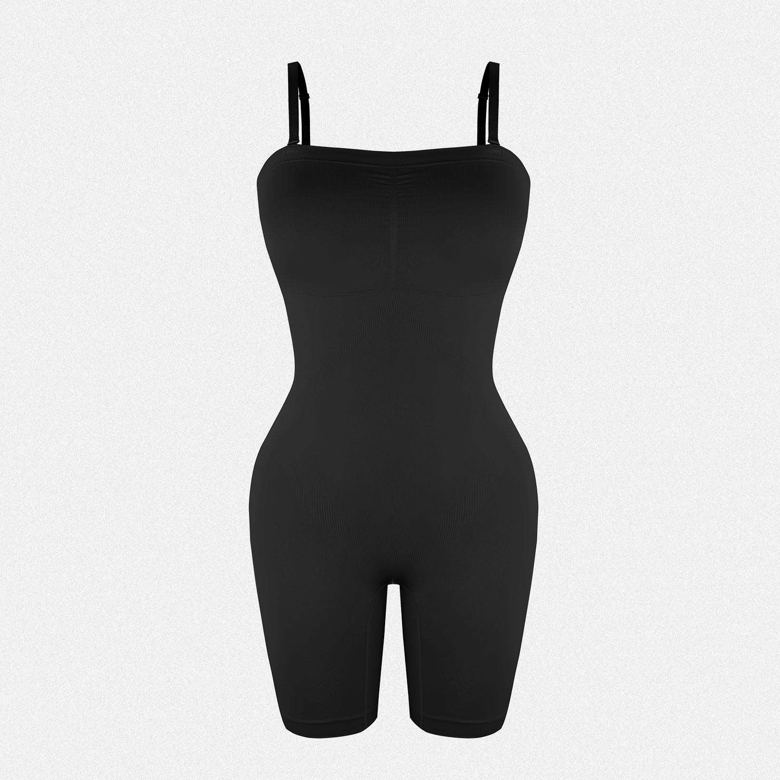 Shaperin Strapless Mid-Thigh Tummy Control Shapewear Bodysuit