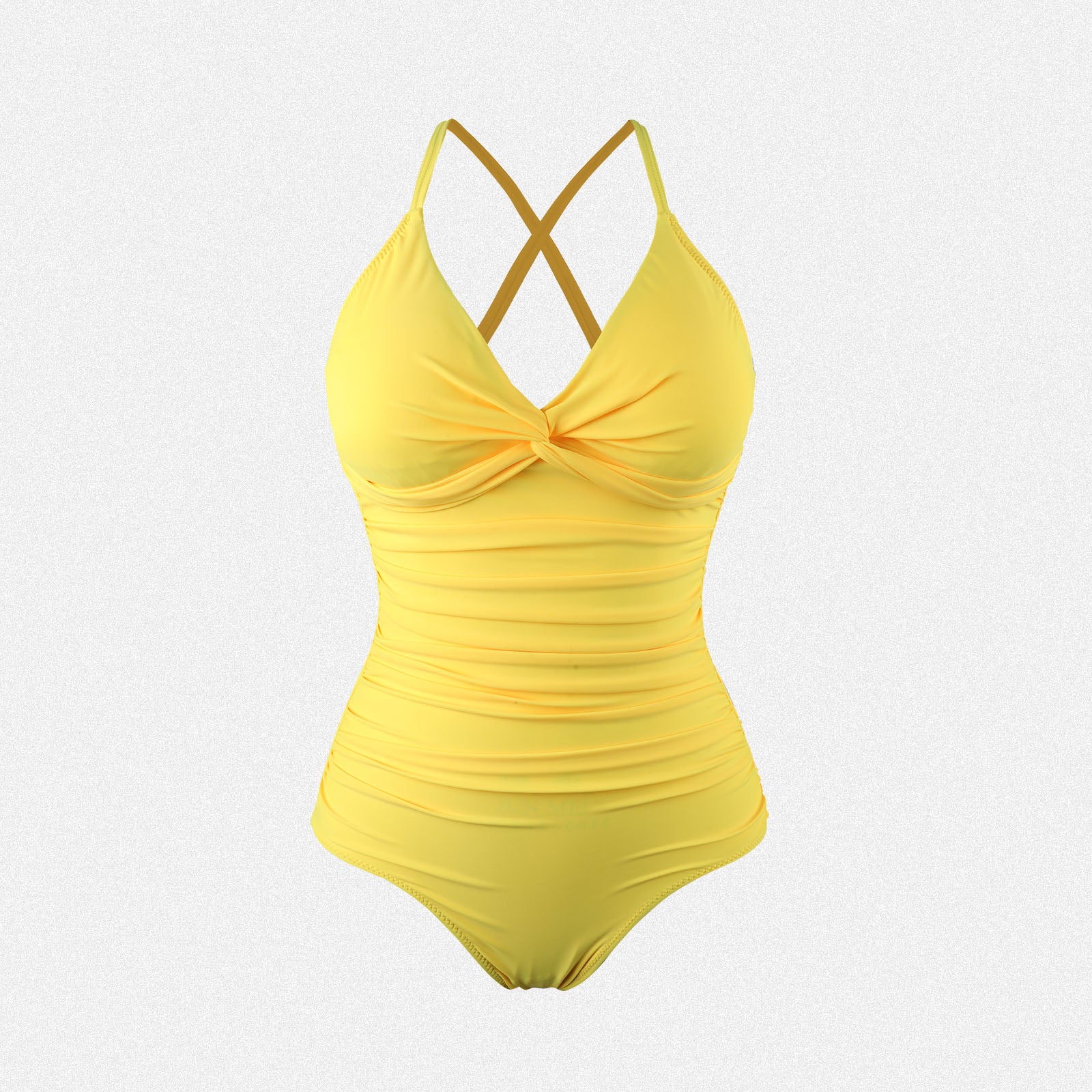 Shaperin Tummy Control One Piece Cross Back Slimming Swimsuit