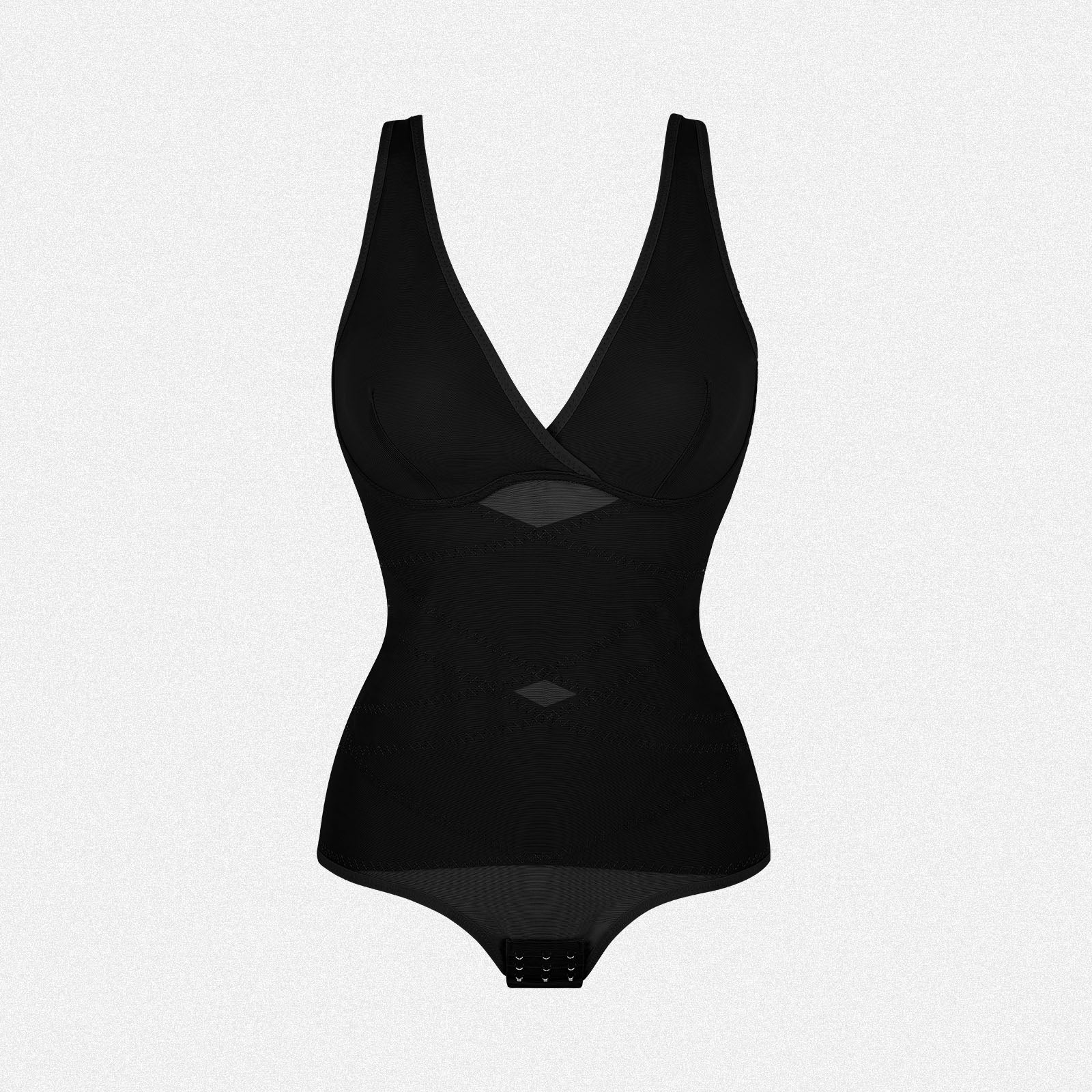 Shaperin V-Neck Shapewear Cross-compression Tummy Control Bodysuit