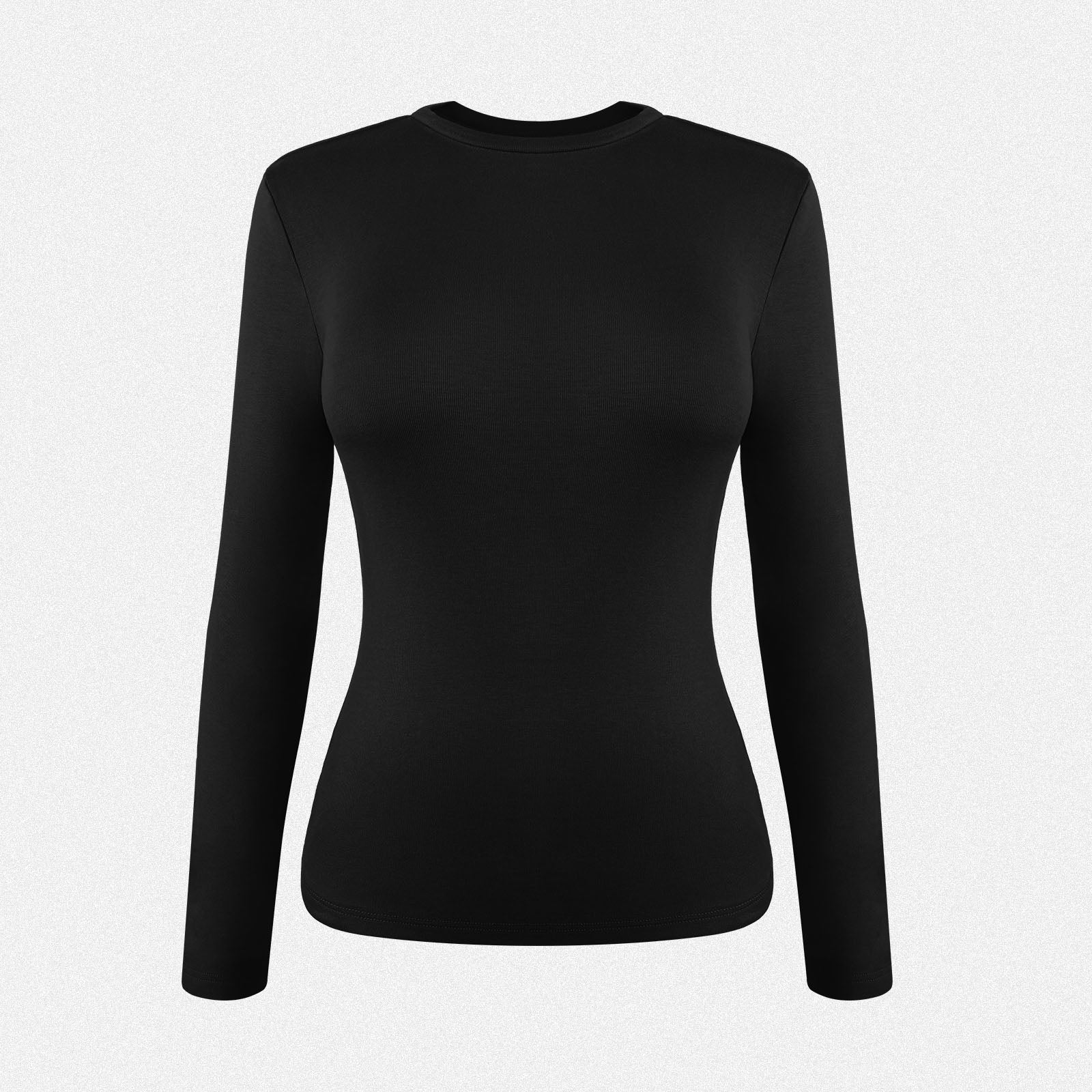 Shaperin Women’s Thermal Long Sleeve High Crew Neck Pullover Top