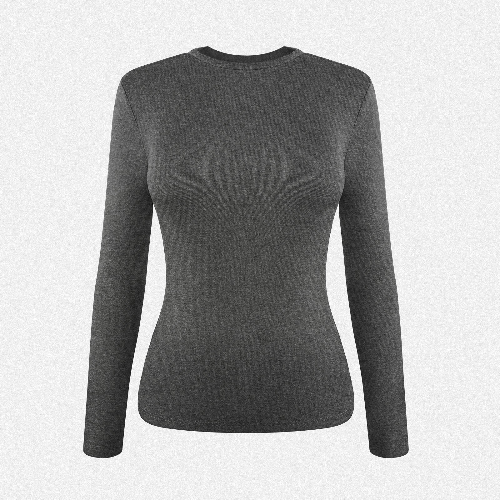 Shaperin Women’s Thermal Long Sleeve High Crew Neck Pullover Top