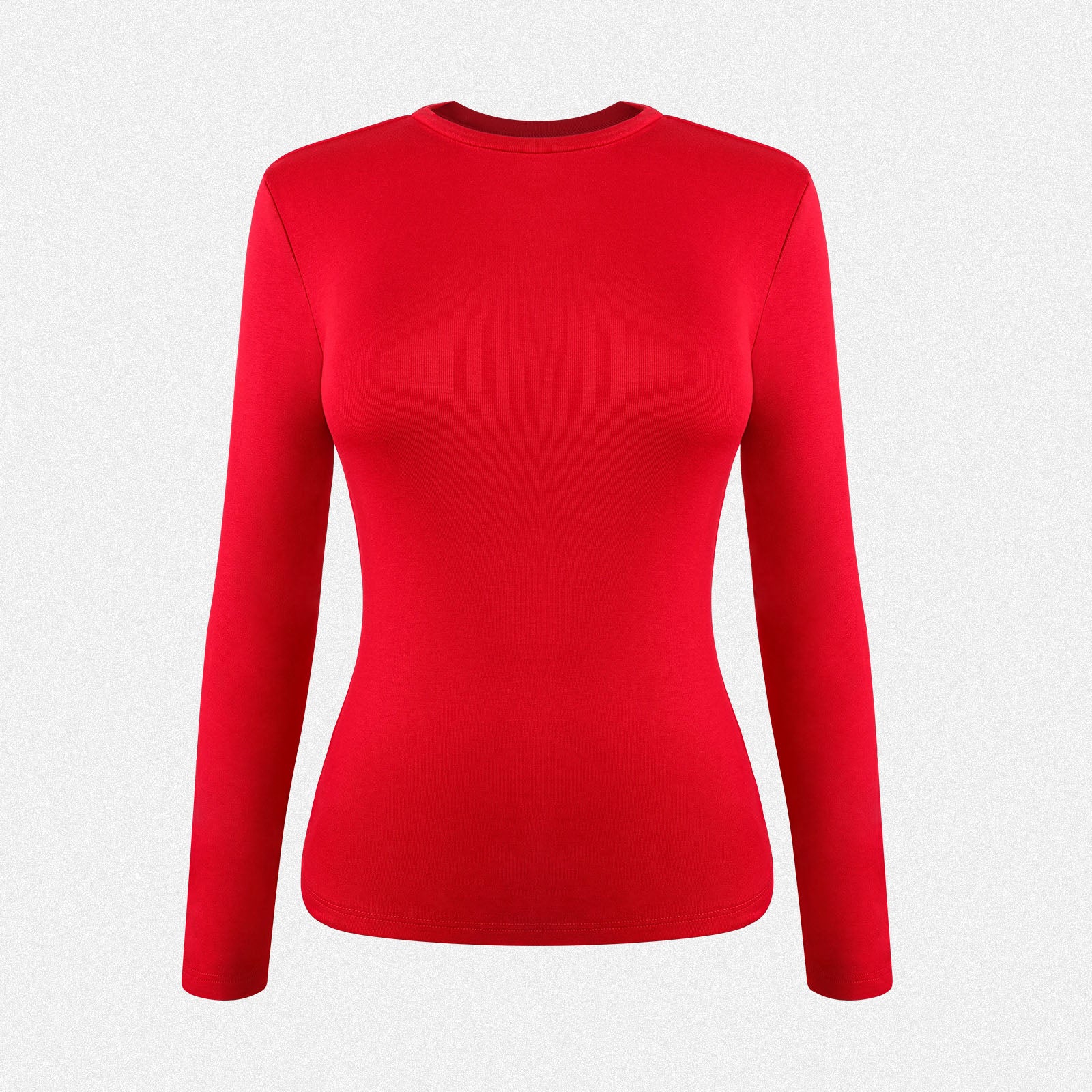 Shaperin Women’s Thermal Long Sleeve High Crew Neck Pullover Top